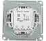 3-клавишный механизм выключателя Systeme Electric скрытой проводки Glossa 10А IP20 1+1+1 10AX алюминий GSL000331 3