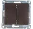 2-клавишный механизм выключателя Systeme Electric скрытой проводки Glossa 10А IP20 5 10AX шоколадный GSL000851 1