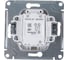 2-клавишный механизм выключателя Systeme Electric скрытой проводки Glossa 10А IP20 5а 10AX титан GSL000453 2