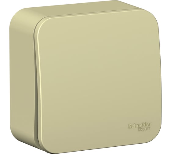 1-клавишный выключатель Systeme Electric открытой проводки Blanca 10А IP20 1 250В бежевый BLNVA101017