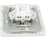 2-клавишный выключатель Systeme Electric скрытой проводки W59 10А IP20 10AX в сборе белый VS510-252-18 2