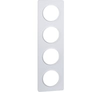 4-местная рамка Systeme Electric Odace белый S52P808