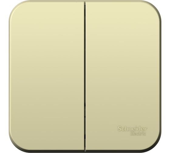 2-клавишный выключатель Systeme Electric открытой проводки Blanca 10А IP20 5 250В бежевый BLNVA105017 1