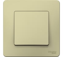 1-клавишный выключатель Systeme Electric скрытой проводки Blanca 10А IP20 1 250В бежевый BLNVS010107