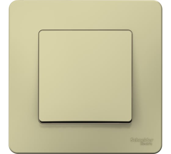 1-клавишный выключатель Systeme Electric скрытой проводки Blanca 10А IP20 1 250В бежевый BLNVS010107 1