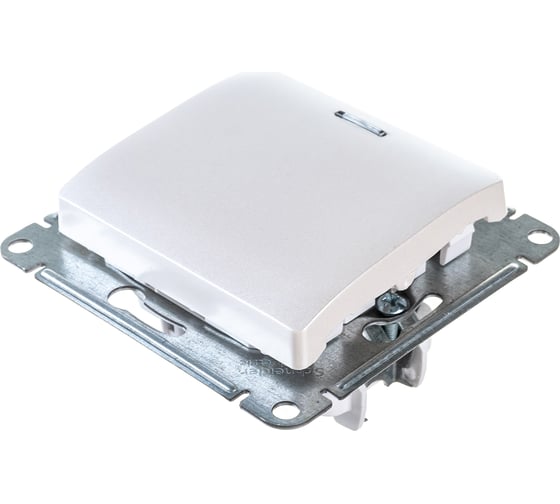1-клавишный механизм выключателя Systeme Electric скрытой проводки Glossa 10А IP20 1а 10AX перламутр GSL000613