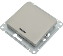 1-клавишный механизм выключателя Systeme Electric скрытой проводки Glossa 10А IP20 1а 10AX платина GSL001213