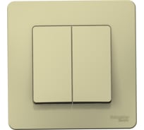 2-клавишный выключатель Systeme Electric скрытой проводки Blanca 10А IP20 5 250В бежевый BLNVS010507
