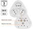 Розетка TDM ELECTRIC треугольная, 2П, открытой установки, IP20, 10A, с защитными шторками, белая, Ладога SQ1801-0137 3