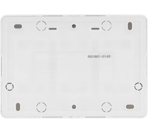 Розетка TDM ELECTRIC шестиместная, 2П+3, открытой установки, IP20, 16A, с защитными шторками, белая, Ладога SQ1801-0143