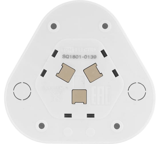 Розетка TDM ELECTRIC треугольная, 2П+3, открытой установки, IP20, 16A, с защитными шторками, белая, Ладога SQ1801-0139