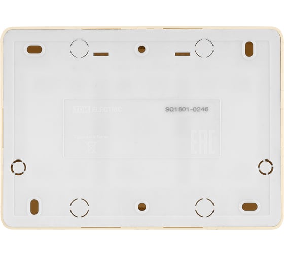 Розетка TDM ELECTRIC шестиместная, 2П+3, открытой установки, IP20, 16A, сл.кость, Ладога SQ1801-0246