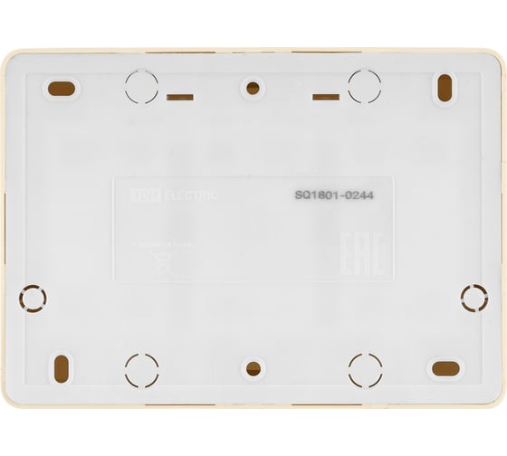 Розетка TDM ELECTRIC шестиместная, 2П, открытой установки, IP20, 10А, слоновая кость, Ладога SQ1801-0244