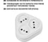 Розетка TDM ELECTRIC треугольная, 2П, открытой установки, IP20, 10A, белая, Ладога SQ1801-0136 5