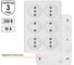 Розетка TDM ELECTRIC шестиместная, 2П, открытой установки, IP20, 10A, белая, Ладога SQ1801-0140 3