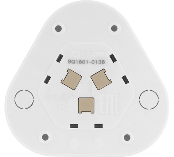 Розетка TDM ELECTRIC треугольная, 2П+3, открытой установки, IP20, 16A, белая, Ладога SQ1801-0138