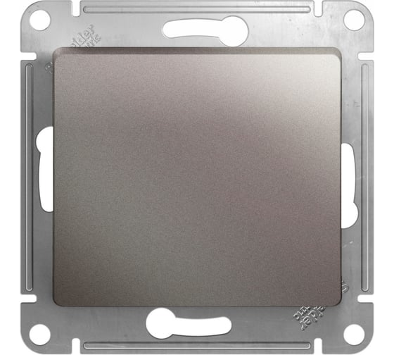 1-клавишный механизм выключателя Systeme Electric скрытой проводки Glossa 10А IP20 1 10AX платина GSL001211