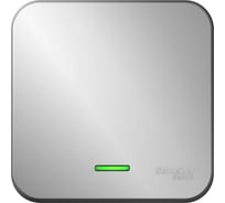 1-клавишный выключатель Systeme Electric открытой проводки Blanca 10А IP20 1 250В с подсветкой алюминий BLNVA101113