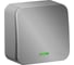 1-клавишный выключатель Systeme Electric открытой проводки Blanca 10А IP20 1 250В с подсветкой алюминий BLNVA101113 2