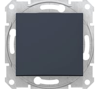 1-клавишный механизм выключателя Systeme Electric скрытой проводки Sedna 10А IP20 1 250В графит SE SDN0100170
