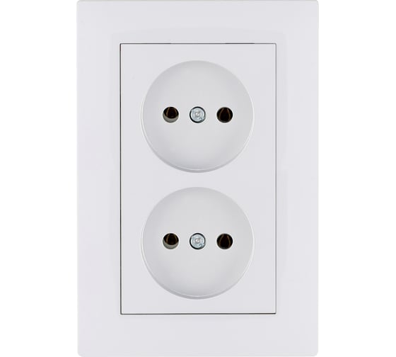Розетка MAKEL 2-я б/з СП KAREA RIZZ 16А IP20 бел. 88001017