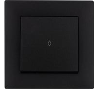 Переключатель MAKEL 1-клавишный СП KAREA RIZZ 10А IP20 черн. 88054005