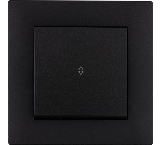 Переключатель MAKEL 1-клавишный СП KAREA RIZZ 10А IP20 черн. 88054005