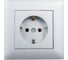 Розетка MAKEL с/з СП KAREA RIZZ 16А IP20 сереб. 88065028 1