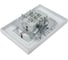 Розетка MAKEL 2-я с/з СП KAREA RIZZ 16А IP20 бел. 88001082 3
