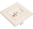 Розетка MAKEL компютерная CAT5 + гнездо СП KAREA RIZZ IP20 крем. 88010035 3