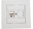 Розетка MAKEL компютерная CAT5 + гнездо СП KAREA RIZZ IP20 бел. 88001035 2