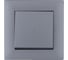 Переключатель MAKEL 1-клавишный СП KAREA RIZZ 10А IP20 сереб. 88065005 1