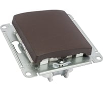 1-клавишный механизм переключателя Systeme Electric скрытой проводки Glossa 10А IP20 6 10AX шоколад GSL000861