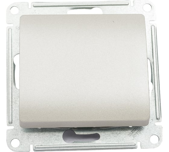 1-клавишный механизм переключателя Systeme Electric скрытой проводки Glossa 10А IP20 6 10AX платина GSL001261 1
