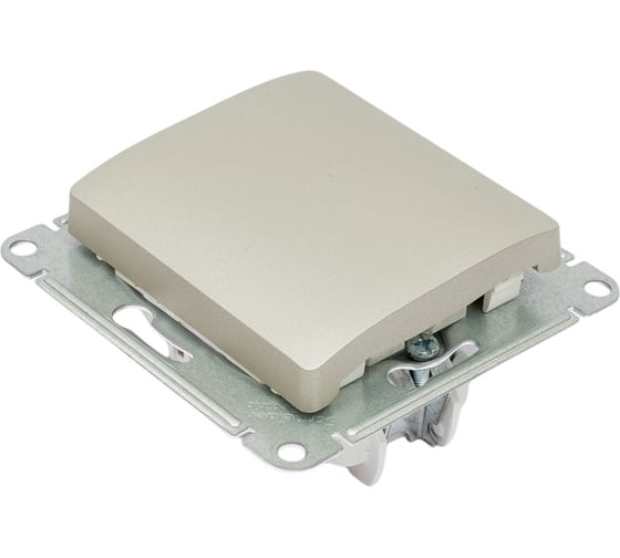 1-клавишный механизм переключателя Systeme Electric скрытой проводки Glossa 10А IP20 6 10AX платина GSL001261