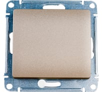 1-клавишный механизм переключателя Systeme Electric скрытой проводки Glossa 10А IP20 6 10AX титан GSL000461