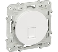1-местный механизм компьютерной розетки Systeme Electric скрытой проводки Odace RJ45 5UTP белый S52R471