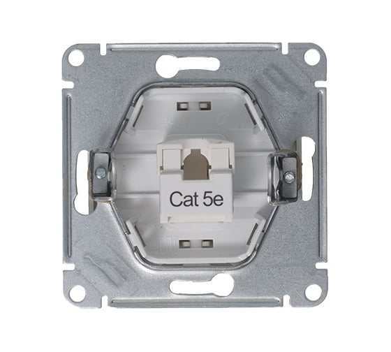 1-местный механизм компьютерной розетки Systeme Electric Glossa RJ45 категории 5е платина GSL001281K