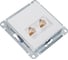 2-местный механизм компьютерной розетки Systeme Electric RJ45 AtlasDesign CAT.5e жемчужный ATN000485 2
