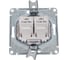 2-местный механизм компьютерной розетки Systeme Electric RJ45 AtlasDesign CAT.5e жемчужный ATN000485 4