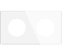 Рамка Arlight стеклянная FRM-GLARE-GC-2-WH 1шт 043835