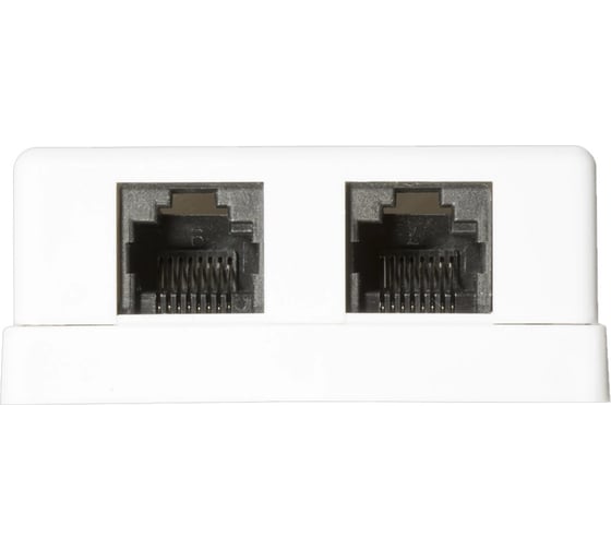 Компьютерная розетка Retic на 2 порта RJ-45 8p8c, cat. 5e, на плате 100 шт J-8P8C-C5E-2P-TWCS/100