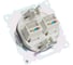 Механизм розетки компьютерной 2-местной STEKKER RJ-45, GLS00-7109-01, серия Катрин, белый, 50003 7