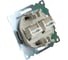 Механизм розетки компьютерной 2-местной STEKKER RJ-45, GLS00-7109-04, серия Катрин, шоколад, 50006 9