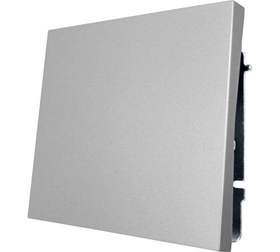 Выключатель Lezard ZIMA серый матовый безвинтовой зажим/клемма 704-7488-100QC