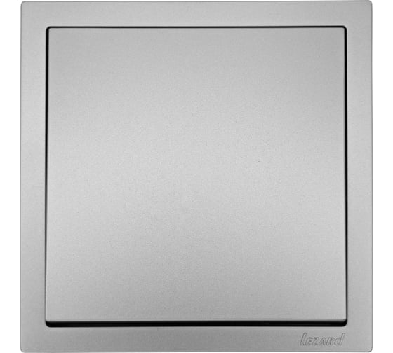 Выключатель Lezard ZIMA серый матовый безвинтовой зажим/клемма 704-7488-100QC