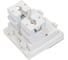 Розетка модульная двойная компьютерная Рувинил RJ-45, 45x45мм, белая, 10 шт АДЛ 13-913 4