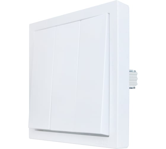 Выключатель Lezard ZIMA тройной белый безвинтовой зажим/клемма 704-0288-109QC