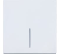 Выключатель Lezard ZIMA с подсветкой белый безвинтовой зажим/клемма 704-0288-111QC