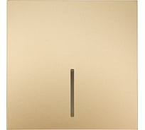 Выключатель Lezard ZIMA с подсветкой золото безвинтовой зажим/клемма 704-3688-111QC